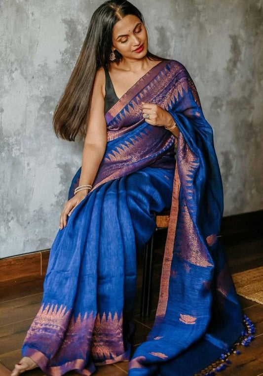 Anvika Linen saree