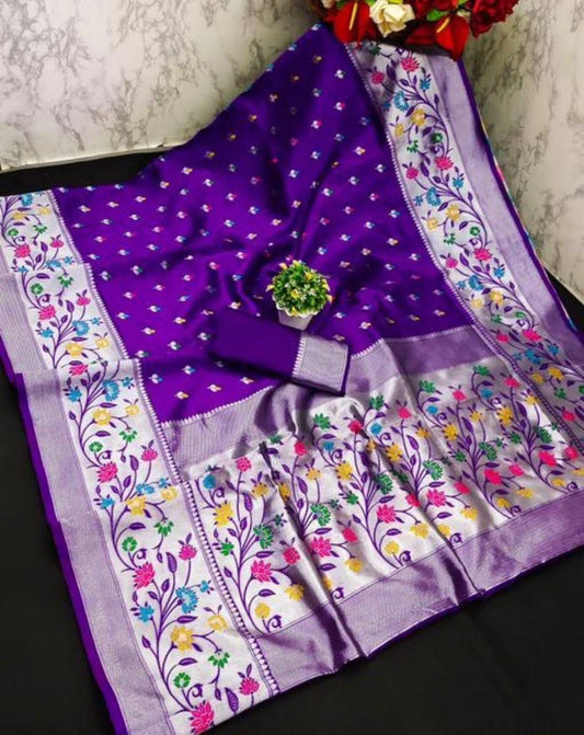 Aanya Purpal Paithni Silk Saree
