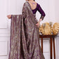 Chandrika Wine Banarasi Silk Saree