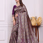 Chandrika Wine Banarasi Silk Saree