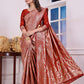 Chandrika Red Banarasi Silk Saree