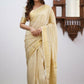 Sharini – Traditional Beige Soft Silk Saree with Refined Weaves