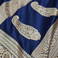 Aastha – Navy Blue Banarasi Soft Silk Saree with Antique Paisley Zari Work