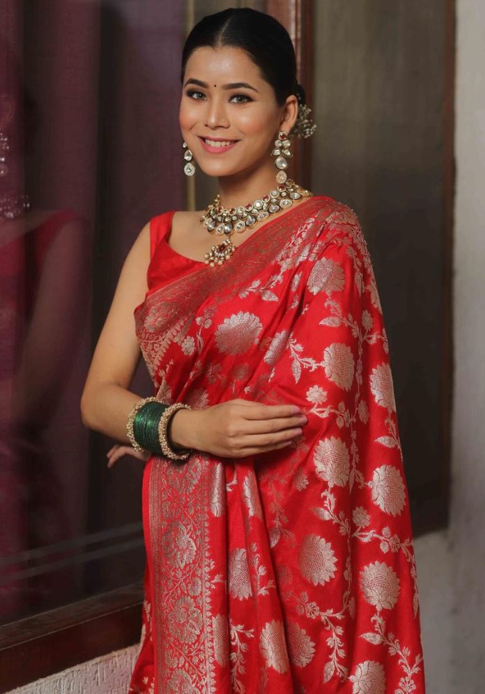 Aaradhya Banarasi silk saree