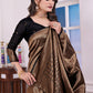 Aarohi Black Banarasi Silk Saree