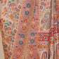 Glamorous Beige Pashmina Saree With Artistic Minakari Work