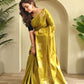 Varnika – Yellow Banarasi Soft Tissue Silk Saree of Subtle Charm