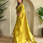 Varnika – Yellow Banarasi Soft Tissue Silk Saree of Subtle Charm