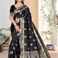 Yashika Black Banarasi Silk Saree