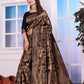 Antara Black Banarasi Silk Saree