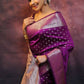 Suhani Wine Banarasi Silk Saree