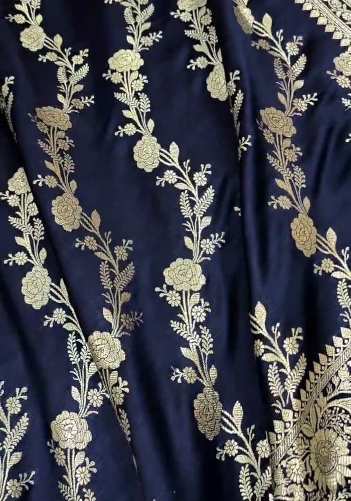 Sharvitha – Deep Blue Soft Silk Saree With Zari Work