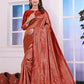 Aarohi Red Banarasi Silk Saree