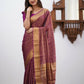 Sharini – Traditional Purple Soft Silk Saree with Refined Weaves