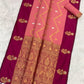 Ruvika – Banarasi Soft Silk Saree in Gajari with Ornamental Border