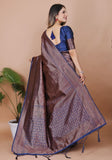 Aarohi N.Blue Banarasi Silk Saree