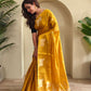 Varnika – Mustard Banarasi Soft Tiuuse Silk Saree of Subtle Charm