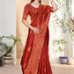 Yamika Red Banarasi Silk Saree
