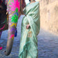 Akira Pista Banarasi Silk Saree
