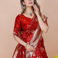 Yashika Red Banarasi Silk Saree