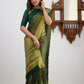 Sharini – Traditional Green Soft Silk Saree with Refined Weaves