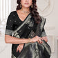 Aura Black Banarasi Silk Saree