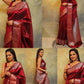Suhani Maroon Banarasi Silk Saree