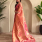 Varnika – Pink Banarasi Soft Tissue Silk Saree of Subtle Charm