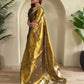 Varnika – Golden Banarasi Soft Tiuuse Silk Saree of Subtle Charm