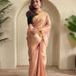 Varnika – Baby Pink Banarasi Soft Tiuuse Silk Saree of Subtle Charm