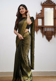 Sharini – Traditional Black Soft Silk Saree with Refined Weaves