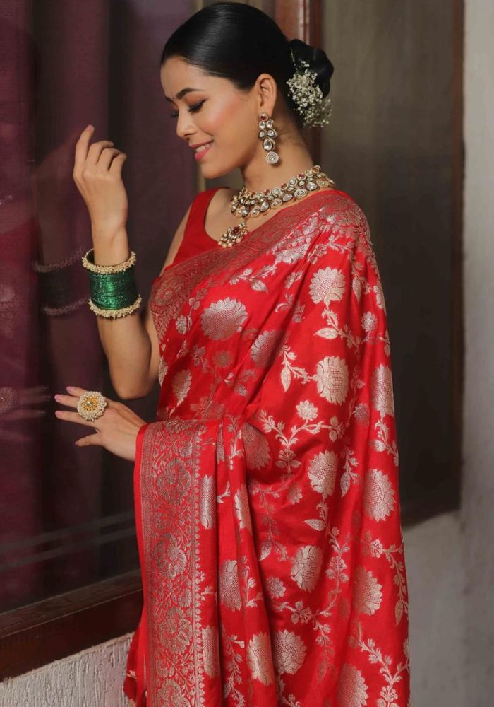 Aaradhya Banarasi silk saree