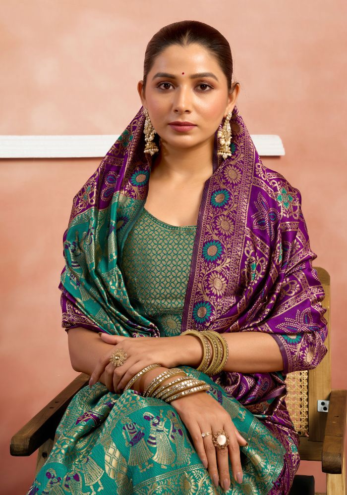 Anupama Bandhej Silk Saree