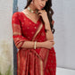 Rudrani Red Banarasi silk saree
