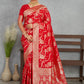 Sita Red Banarasi Soft Silk Saree