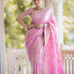 Anarkali Pink banarasi silk saree