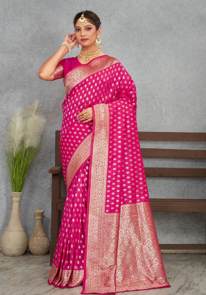 Charmi Rani Banrasi Soft Silk Saree