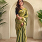 Varnika – Green Banarasi Soft Tissue Silk Saree of Subtle Charm