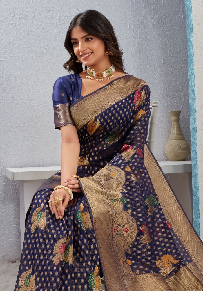 Zalak Organza saree