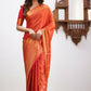 Sharini – Traditional Red Soft Silk Saree with Refined Weaves