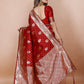 Yashika Red Banarasi Silk Saree
