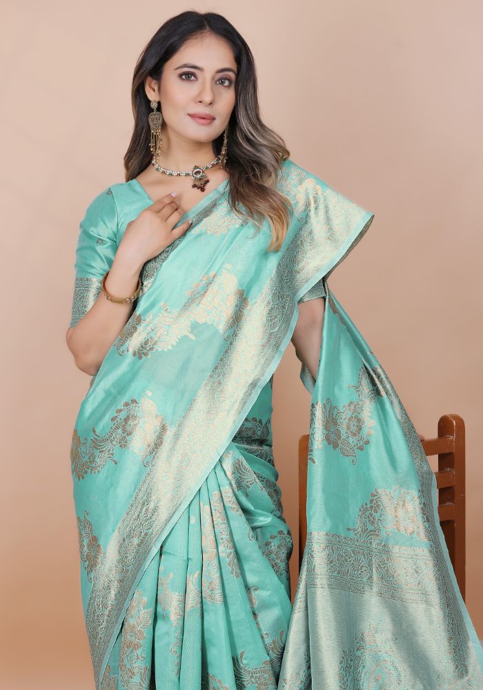 Aura Banarasi Silk Saree