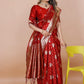 Yashika Red Banarasi Silk Saree