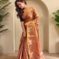 Varnika – Brown Soft Banarasi Soft Tiuuse Silk Saree of Subtle Charm