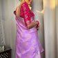 Tisha Lavender Banarasi Silk Saree