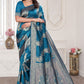Aura Morepeach Banarasi Silk Saree