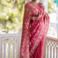 Anarkali Gajari banarasi silk saree