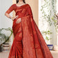 Yamika Red Banarasi Silk Saree