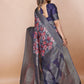 Srivalli Blue Digital Silk saree
