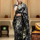 Anarkali Black banarasi silk saree